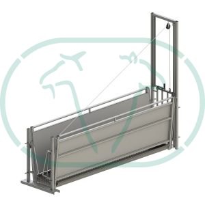 Doorloop ontsmettings set L= 2,50 m luxe Met schuin zetstand